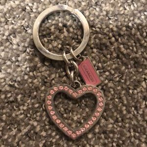 Coach Heart Keychain